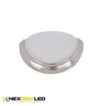 LED wall sconce, 15″W x 4″Dx7-1/2″H, brushed nickel finish, 12W DOB, CRI 80, 5000K