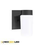 Light, Aluminum Housing With Black Finish, Frosted Acrylic Diffuser, 12W DOB, CRI 80, 3000K/4000K/5000K