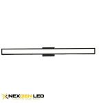 4FT LED vanity light,40W,6500K,black matte finished,acrylic cover