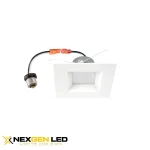 6″ LED Square DOB Down Light with 5CCT Tunable, 15W, Dimmable 120V AC, 27K/30K/40K/50K/57K