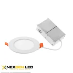 4″ LED Slim Down Light with long J-box,CCT Tunable&RGB, WIFI Control&RGB Function,10W