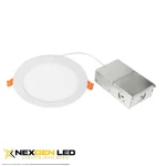 6″ LED Slim Down Light with long J-box,CCT Tunable&RGB, WIFI Control&RGB Function,15W