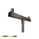Low Profile BULLHORN WITH 2 TENONS AT 180 DEGREE,SLIP ONTO 2-3/8″ TENONS;Black Finish;