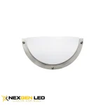 LED wall sconce,14″Wx7″Hx2-3/4″D metal pans with brush nickel rings,white acrylic lens, 12W,CRI 80, 5000K