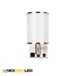 single bed lamp,1pcs round acrylic shade,1pcs switch,1pcs USB,1pcs outlet,Satin Nickel finished,1pcs E26 bulb base(without bulb),8pcs per carton