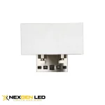 wall lamp,LL379*W170*H210mm,1pcs square white linen shade,2pcs switch,1pcs USB,2pcs outlet