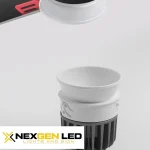 Trimless Round White Downlight Luminaire, LED Recessed Light Fixtures Ceiling Lights, CRI 90+, IC Rated with ETL Listed LED Driver