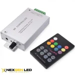 RGB LED Controller With RF Remote In voltage :DC 12V-24V Amp : 12A