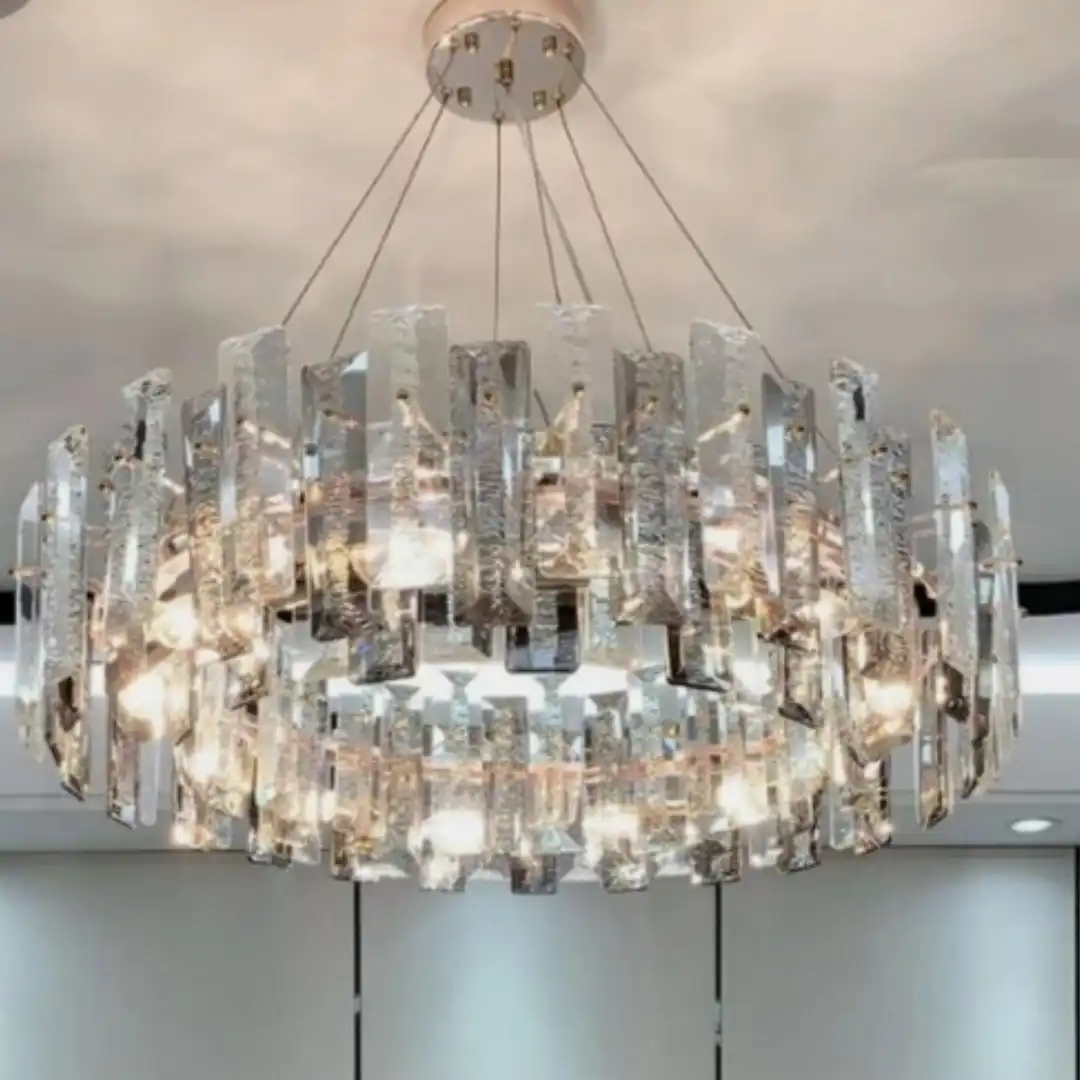 17535.webp Aurora Slimline Crystal Chandelier – 32’’ Wide - Image 1