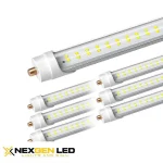 8FT single PIN LED tube, 50W,6500K,clear PC cover, 125lm/w,CRI 82,FA8 base,25pcs per carton