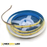 DC12V, COB 480leds/m led strip light, Non-waterproof, 4.5M/Roll,8mm PCB,11W/M, DC female connector on one side.(15FT)