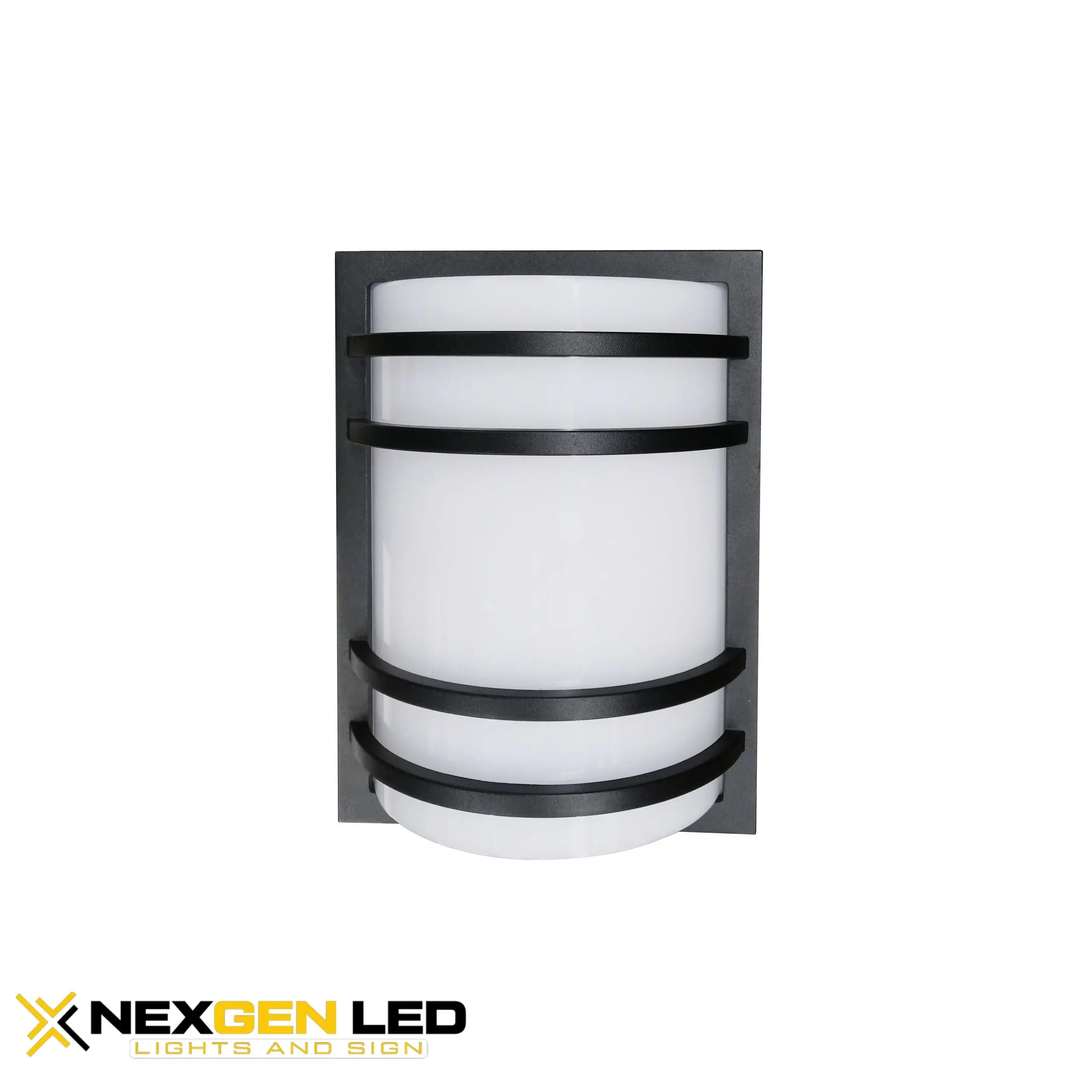 2-13-scaled-1.webp Outdoor Wall Light, Steel Housing with Black Finish, PC Diffuser, 12W DOB, CRI 80, 3000K/4000K/5000K - Image 1