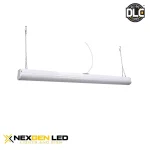 Linear Strip 4ft 40W/30W/20W, CCT, 100-277V, White Finish with Emergency Battery Backup