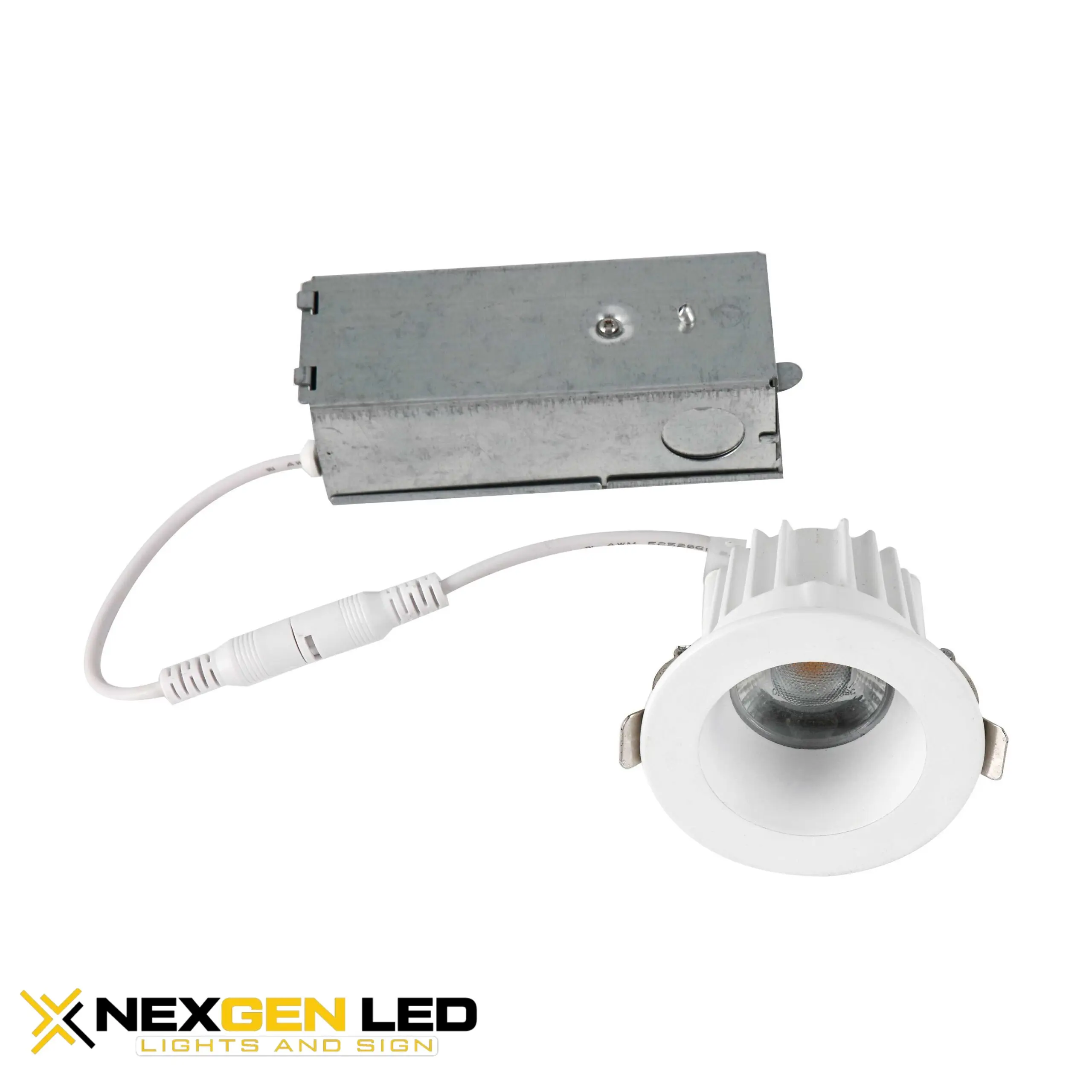 2-26-scaled-1.webp 2” Round LED down light, Voltage: 120V AC Power: 7W, White Finish, CCT:4000K - Image 1