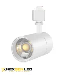 3CCT 30W LED Track Lighting Dimmable 3 Wire 3000K/4000K/5000K AC120V White Case