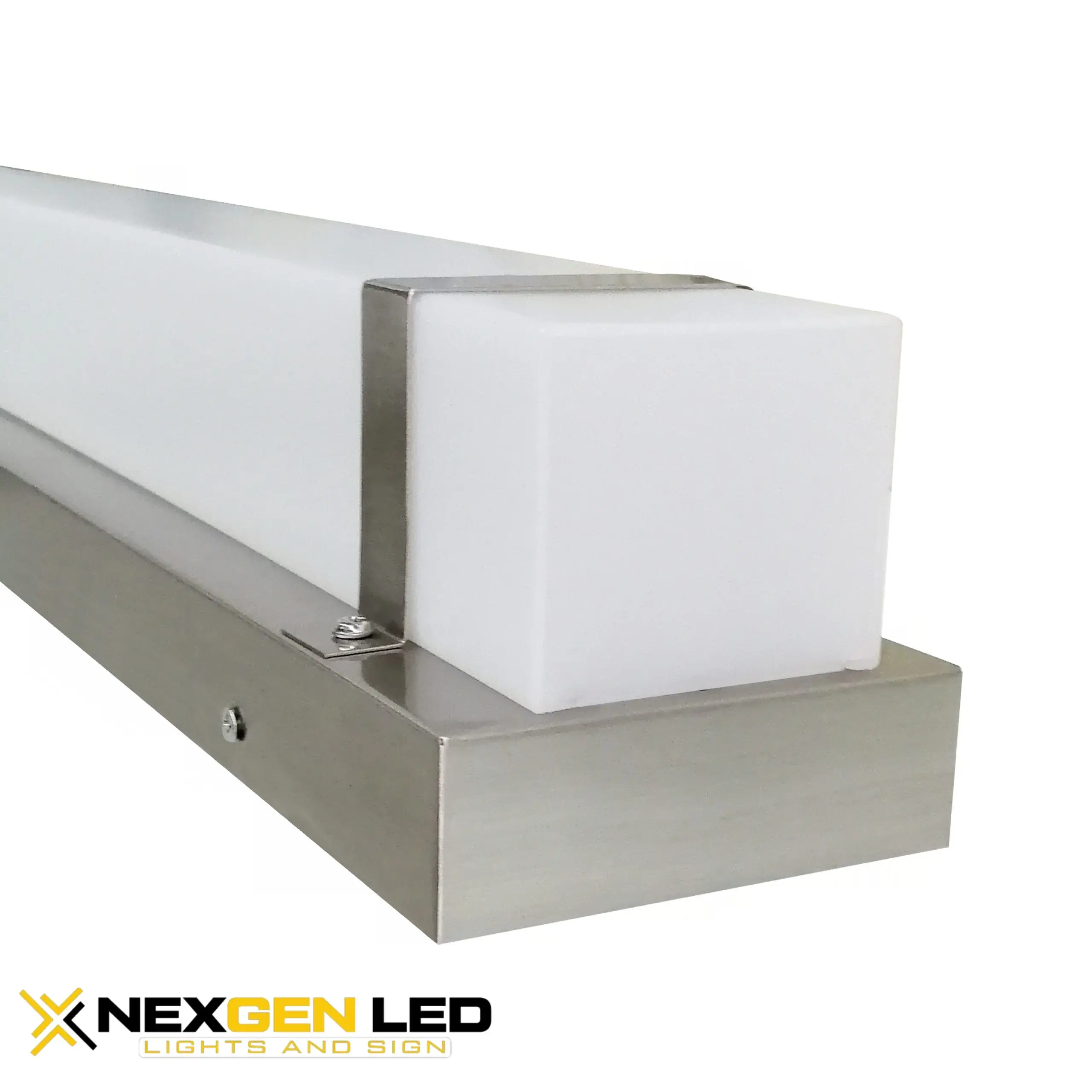 2-scaled-1.webp VN11 Vanity Light Fixture – 24″, Brushed Endcap, Triac Dimmable - Image 1
