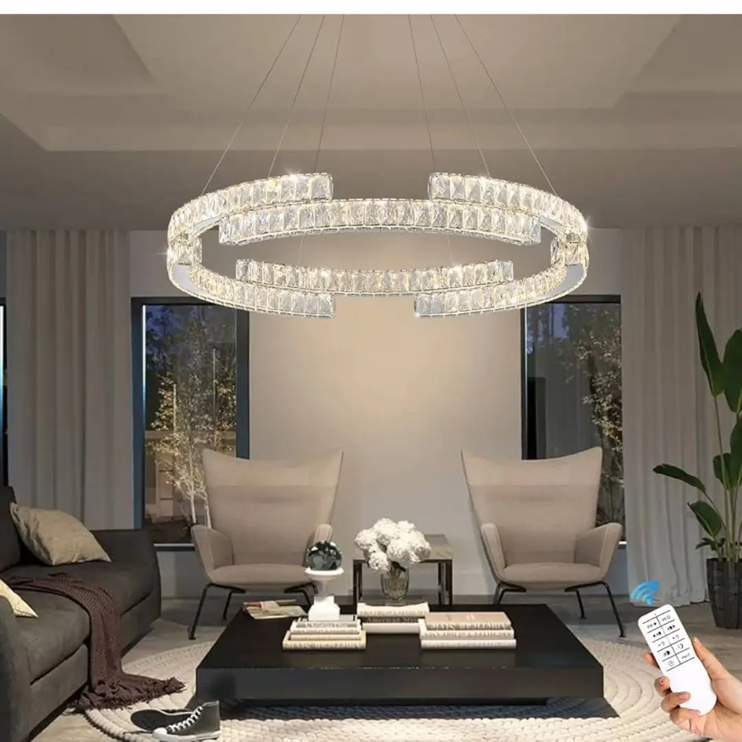 2490.webp MD15006054-1A Chrome LED Chandelier - Image 1