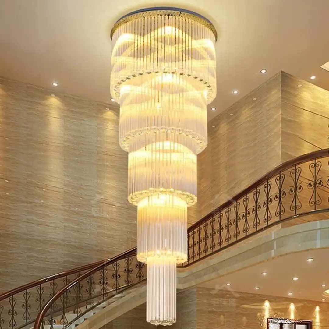 2513.webp Modern Crystal Chandelier – Stainless Steel & Glass, GU10 Holder, D5” H10” - Image 1