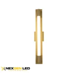 LumenBar Gold Vertical Wall Sconce – Sleek LED Accent Fixture