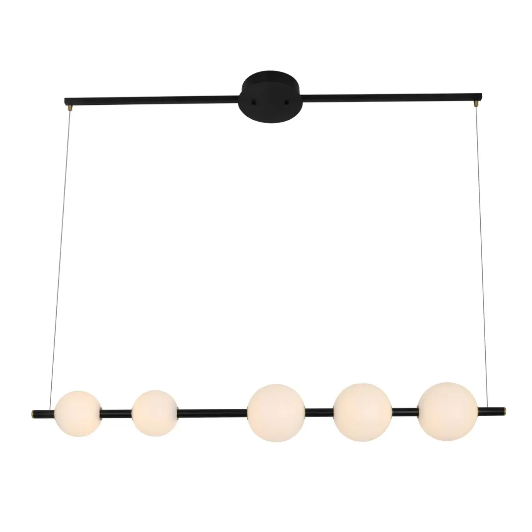 2820.webp Orbix Linear Globe Pendant – 5-Light Suspension Fixture - Image 1