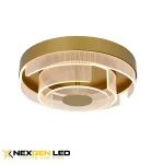 Modern Halo LED Ceiling Light – Gold Finish