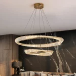 Modern Linear LED Pendant Light KCR8036/800 – Copper/Black