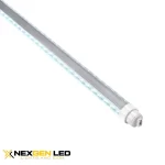 2.677m double sided LED sign tube, 60w,clear PC cover,6500k,125lm/w,CRI 82, R17D base,25pcs per carton