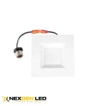 6″ LED Square Down Light with 5CCT Tunable, 15W, Dimmable 120V AC, 2700/3000/4000/5000K