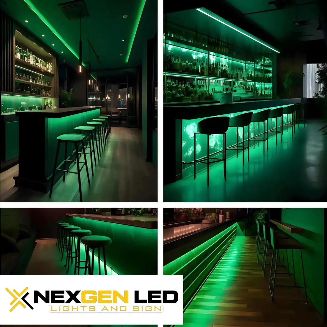 3.webp High Brightness COB Green Strip Lights - Image 1