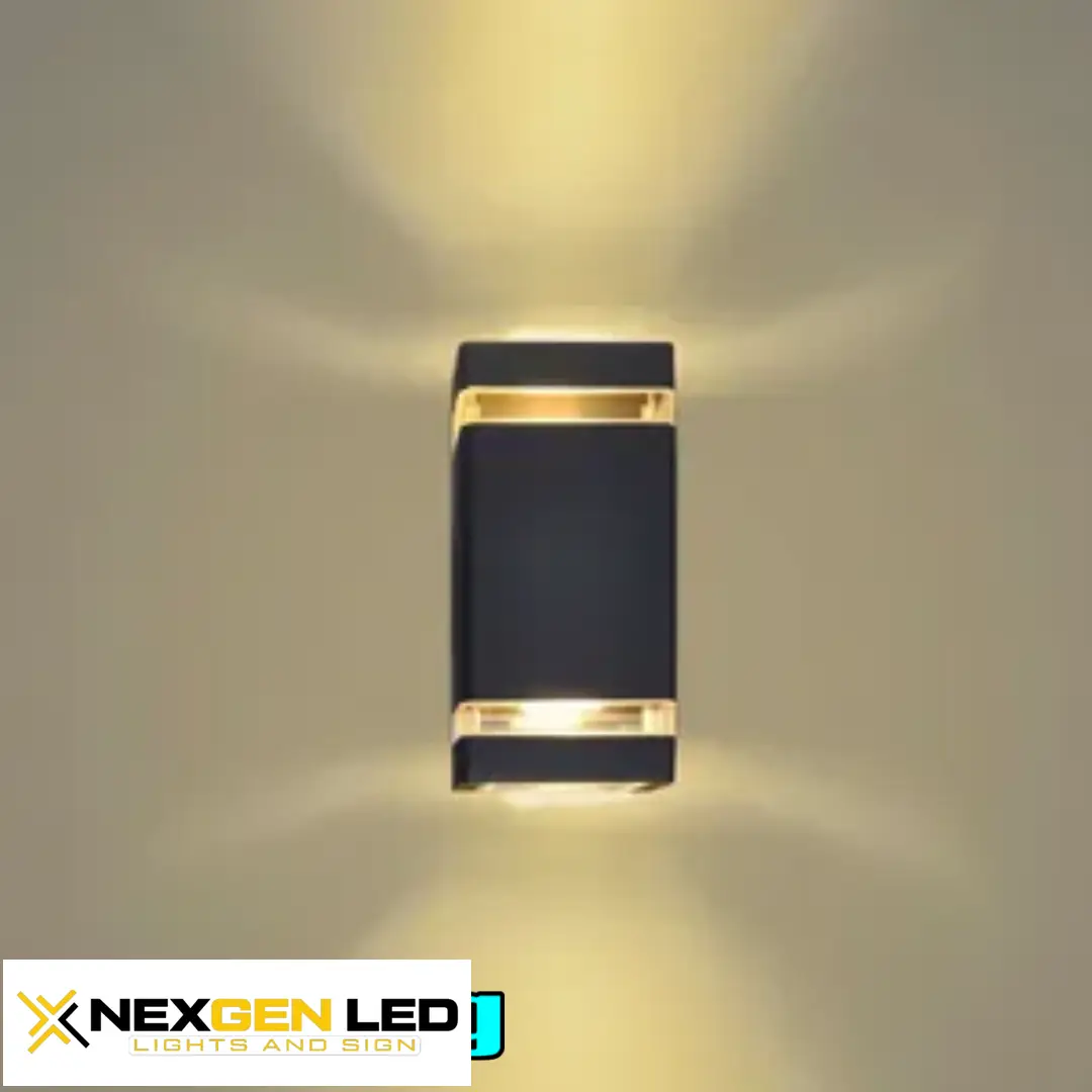 Item-05-10.webp 2*9W square wall light,white 6500K,230*110*66mm,damp location,16pcs per carton - Image 1