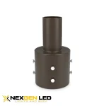 METAL ARM 4″ ROUND POLE MOUNT
