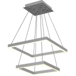 LED PENDANT LIGHT 2 SQUARES – SILVER 17536