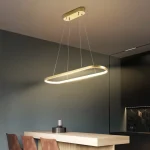 LED PENDANT LIGHT MD21001010-1E – BRUSH WHITE & GOLD