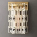 Regal Brass Crystal Wall Sconce – Classic Luxury Illumination