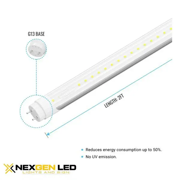 4ft T8 Led Tube,18W, 6500K, frosted PC cover 4ft T8 Led Tube,18W, 6500K, frosted PC cover, 125lm/w, Cri 82, G13 base - Image 1