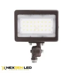 DLC5.1 Led Flood light 30W,5700K,AC100-277V,Lumileds chips,China brand driver,Kunckle bracket,Black color